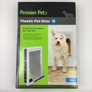 Premier Pet White Plastic Pet Door Medium